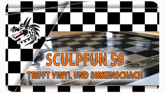 Dragoncut Sculpfun S9 Materialien Vinyl und Birke