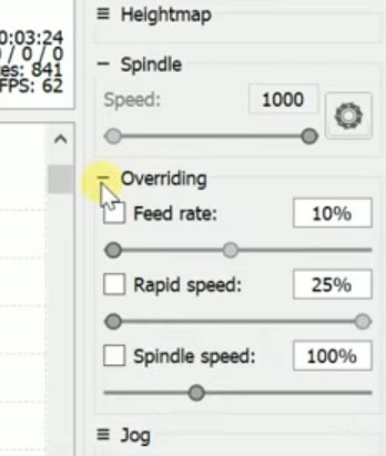 grbl control candle overriding