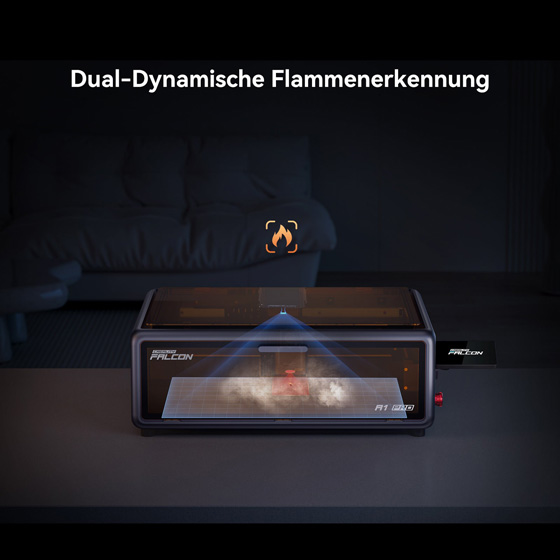 creality falcon a1 pro flammerkennung vorne dragoncut