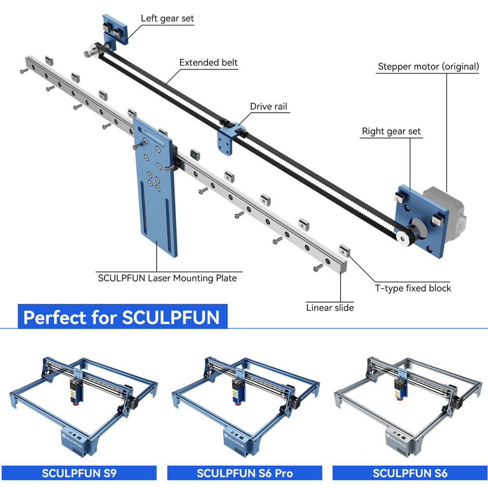 dragoncut sculpfun x achse beschreibung 1000