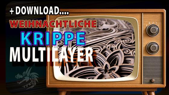 Multilayer Weihnachtskrippe