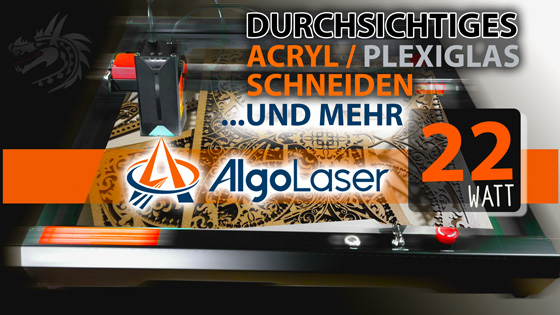 Acryl schneiden AlgoLaser Alpha