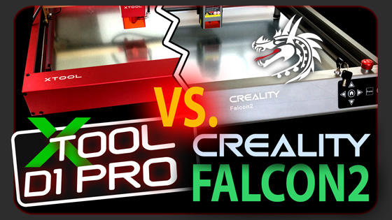 creality Falcon2 22 Watt vs. xTool D1 Pro