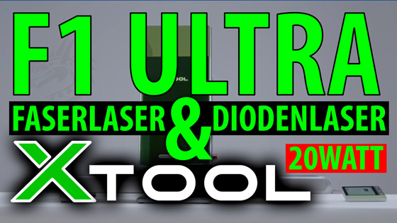 xTool F1 Ultra - Faerlaser und Dieodenlaser 20Watt