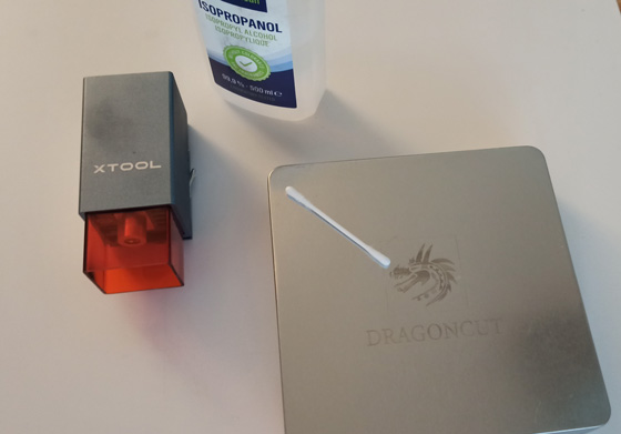 xtool d1 reinigen set dragoncut